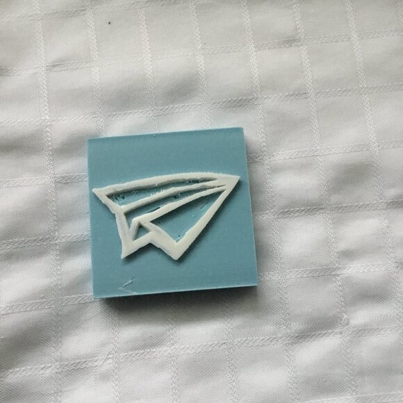 Two sides hand made rubber stamp - Picture 1 of 4